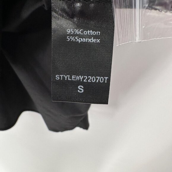 Tuckernuck Women's Black Callahan Shirt Dress Ruffle Hem Swing Style sz S NWOT - Picture 5 of 7